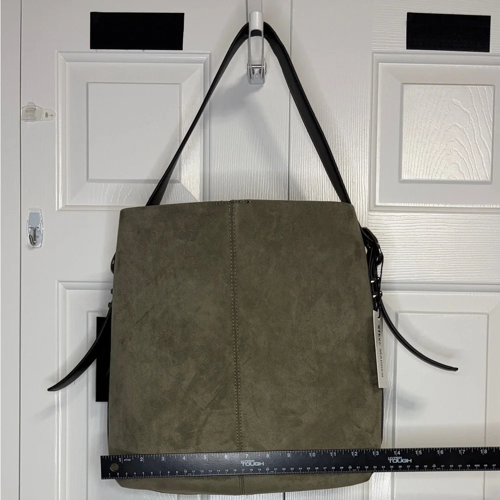 Steve Madden Faux Suede Hobo Bag
